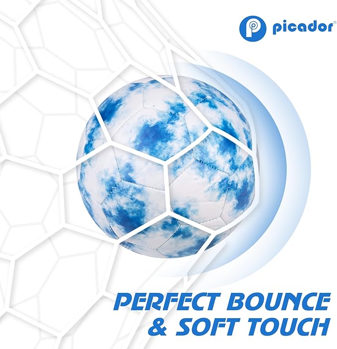 Size 4 Soccer Ball, Kids Soccer Balls for Girls Boys Youth Children Training Backyard School Indoor Outdoor Ball with Pump Gift