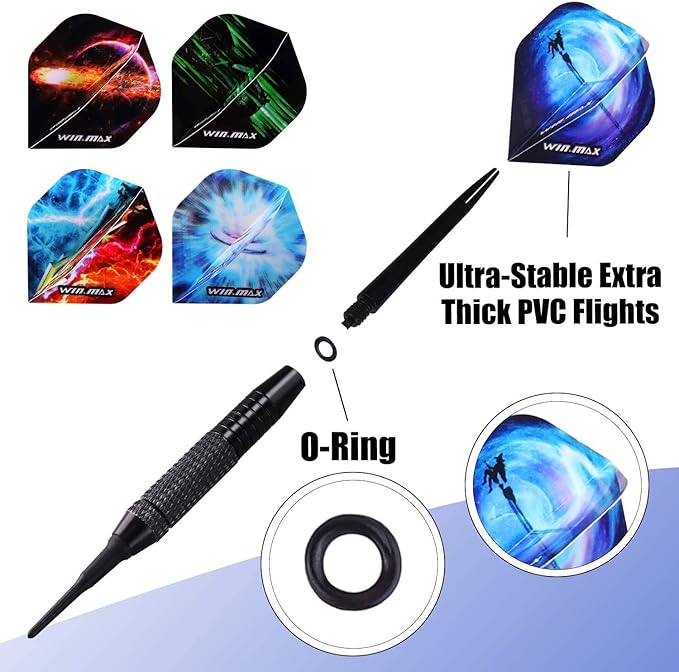 Electronic Dart Board LED Electric Digital Dart Boards for Adults with Cabinet with 12 Soft Tip Dartboard Set