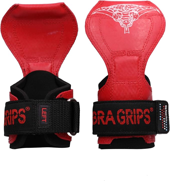 Cobra Grips PRO Weight Lifting Gloves Heavy Duty Straps Alternative Power Lifting Hooks for Deadlifts Adjustable Neoprene Padded Wrist Support Bodybuilding