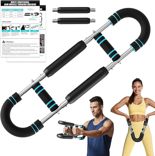 EAST MOUNT Twister Arm Trainer 20-110lb Adjustable Chest Workout Equipment for Men Women Portable Spring Resistance Muscle Builder Strength Training for Arms Chest Shoulders for Home Gym Fitness