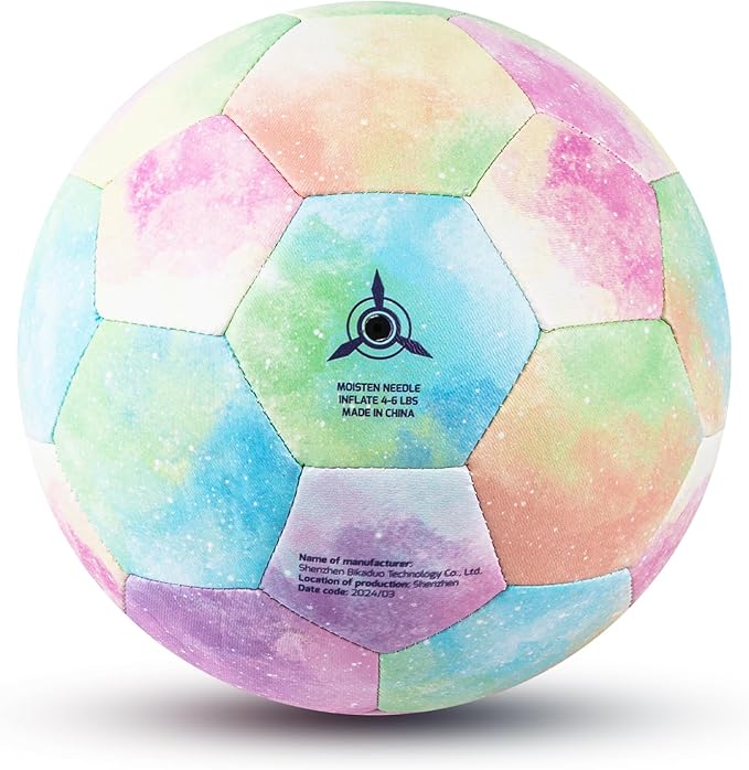 Size 4 Soccer Ball, Kids Soccer Balls for Girls Boys Youth Children Training Backyard School Indoor Outdoor Ball with Pump Gift