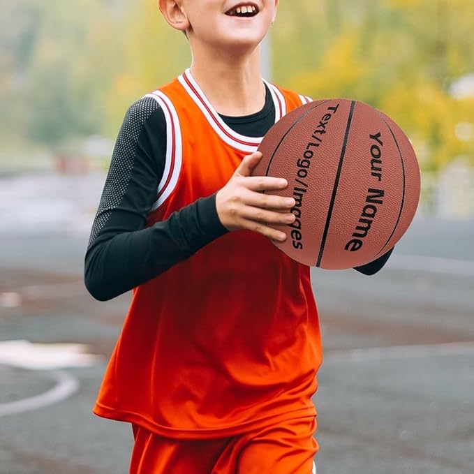 Personalized Basketball Leather Basketball Custom Basketball with Your Personalized Pictures Text Sports Equipment
