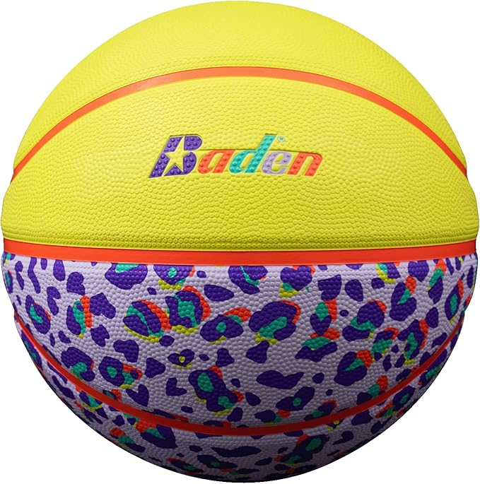 Baden | Legend Lifestyle Collection | Fun Design Outdoor Rubber Game Basketball | Youth & Adult Size 5,6,7
