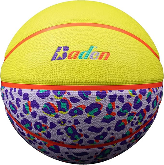 Baden | Legend Lifestyle Collection | Fun Design Outdoor Rubber Game Basketball | Youth & Adult Size 5,6,7
