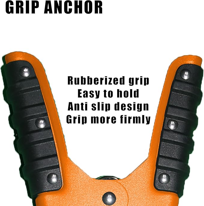 Kayak Brush Gripper - The Anchor Clamp for Easy Anytime Docking - Secure Your Kayak, Canoe, or Boat with Confidence