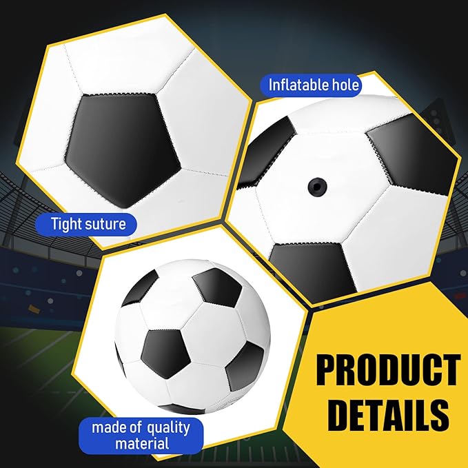 Jerify 4 Pcs Sport Balls Set Official Size Athletic Balls Include Soccer, Football, Basketball, Volleyball for Indoor Outdoor Game Teens Youth Adult Operation Christmas Ball Gifts