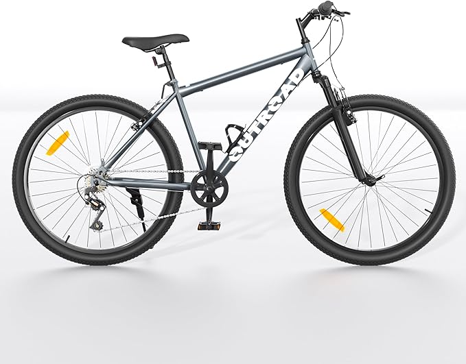 Outroad 26 Inch Comfort Mountain Bike,1-Speed/High-Carbon Steel Adult Bike with V Brakes, Adjustable Ergonomic Seat Bicycle for Men and Women