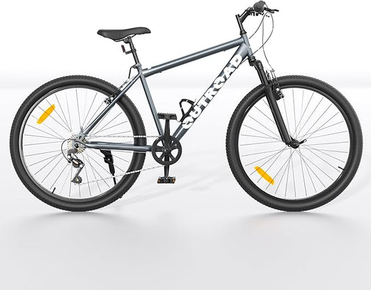 Outroad 26 Inch Comfort Mountain Bike,1-Speed/High-Carbon Steel Adult Bike with V Brakes, Adjustable Ergonomic Seat Bicycle for Men and Women