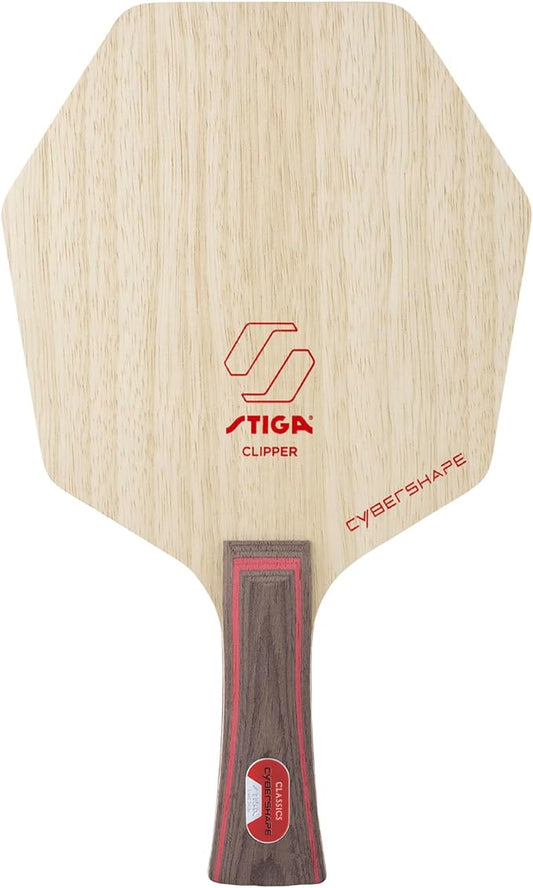 Stiga Cybershape Clipper Table Tennis Blade, Offensive Fast Wood Blade for Experienced Power Players