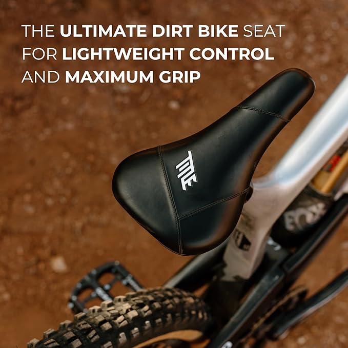 Title MTB JS1 Bike Saddle – Performance Mountain Bike Seat for Dirt Jumps, Slopestyle & Downhill – Grippy, Lightweight Saddle for Freeride, Enduro & Street – Black