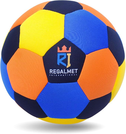 Regalmet Indoor Soccer Ball for Kids Ages 4–12 | Wall Safe Soft Foam Ball | Silent Soccer Ball for Training & Play | Size 4 Kickball for Boys & Girls | Great Soccer Gift Idea