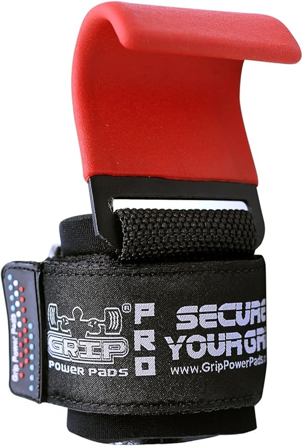 Weight Lifting Hooks Heavy Duty Lifting Wrist Straps Pull Ups Deadlift Straps Power Lifting Grips Padded Workout Straps for Weightlifting Gym Gloves for Men & Women Premium Workout Equipment
