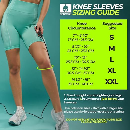 Sparthos Knee Compression Sleeves by (Pair) - Joint Protection and Support for Running, Sports, Knee Pain Relief (Cobalt Blue, X-Large)