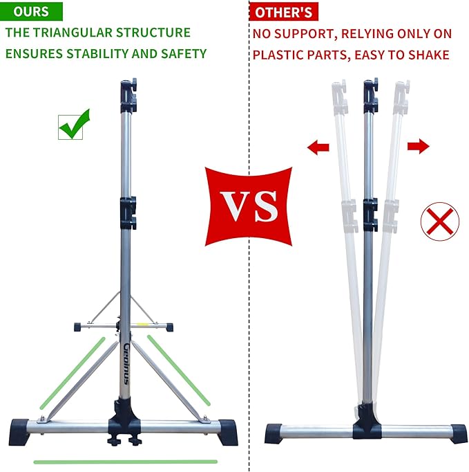 5FT Portable Ballet Barre Bar, Adjustable Freestanding Double Ballet Barre for Girls Kids & Adults, Stable Bar for Stretching, Studio Dancing, Home Workout, Max Load 350lbs