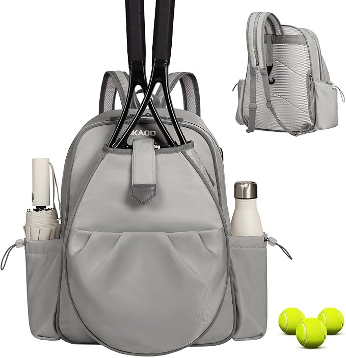 Tennis Bags for Women, Waterproof Tennis Sling Crossbody Shoulder Backpack Holds 2 Rackets, Tennis Racket Bag for Pickleball Badminton