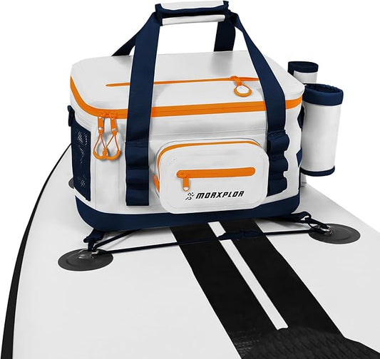 Waterproof Shell 24 cans Paddle Board Cooler Bag, Sup Deck,Kayak Cooler Bag Accessories