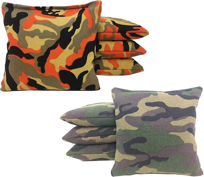 Tailgating Pros American Themed Lightweight Corn Hole Board Set w/Bean Bags and Carrying Case - 4'x2' Cornhole Toss