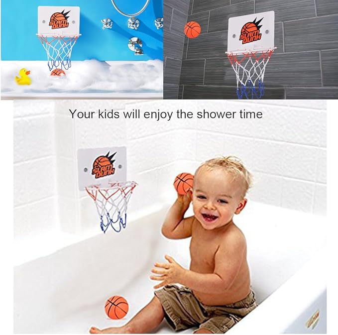 Congerate Slam Dunk Bedroom Bathroom Toilet Office Desktop Mini Basketball Decompress Game Gadget Toy Home Decor for Kid Education Pet Play and Basketball Lovers CPC Certificate