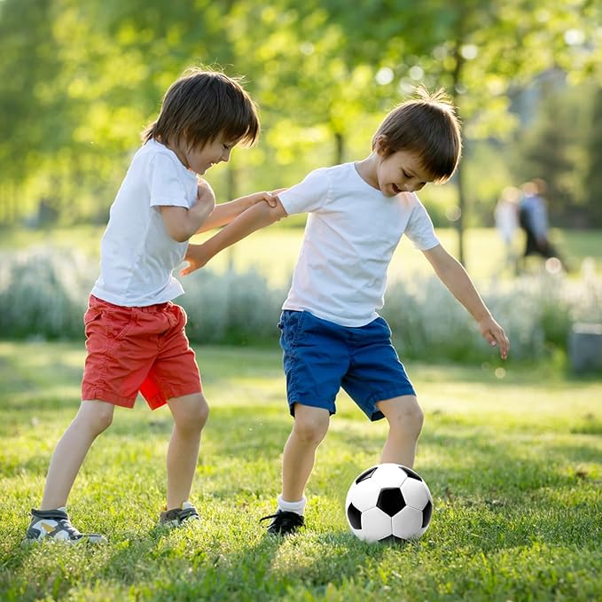 U&C Planet Soccer Ball Size 2/3/4/5 for Toddler and Kids, 1 Pack 2 Pack Classic Cartoon Ball with Pump for Girls and Boys Age 1 and up, Indoor Outdoor Soccer Game Gift