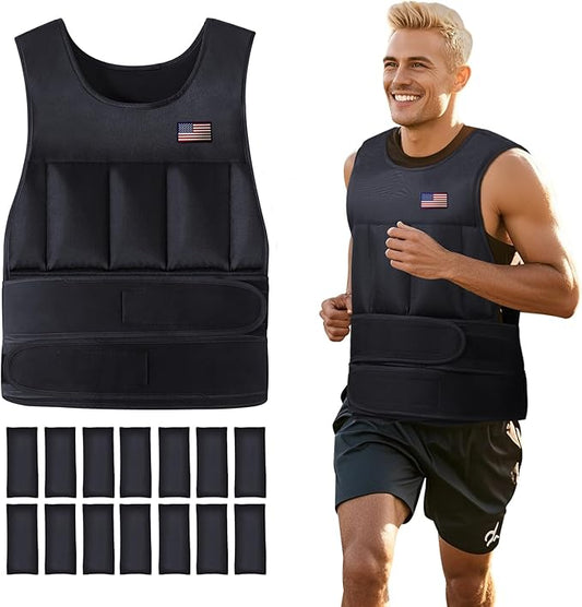 Adjustable Weighted Vest for Men Women,2-20 Lbs Adjustable Weighted Vest with Straps Womens Running Weight Vest for Walking Strength Training Fitness