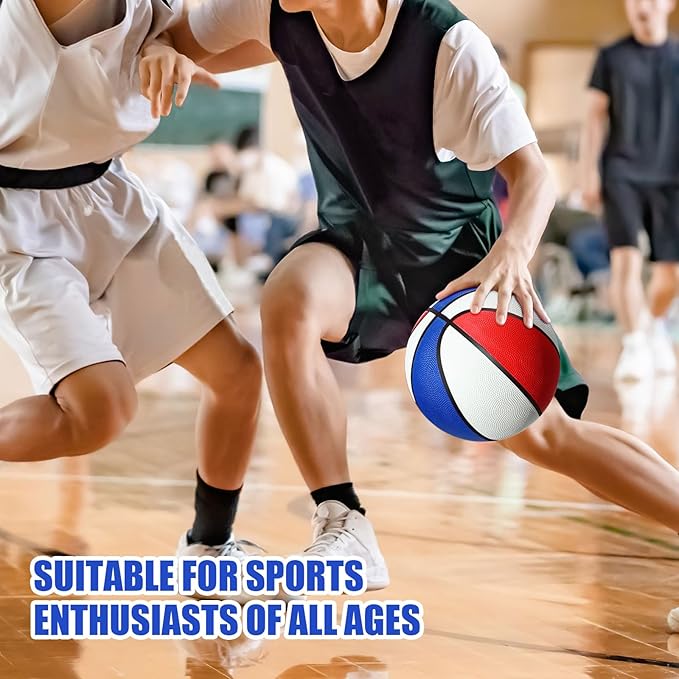 8 Pcs Sports Balls Set Include Basketball Football Soccer Volleyball with 2 Sport Equipment Bags 2 Pumps for Teens Youth Adult Outdoor Operation Christmas Ball Gifts