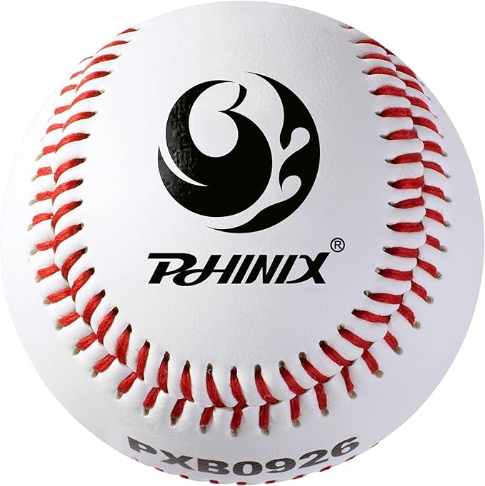 PHINIX Synthetic Leather Baseballs for Practice Recreation Use and Casual Games