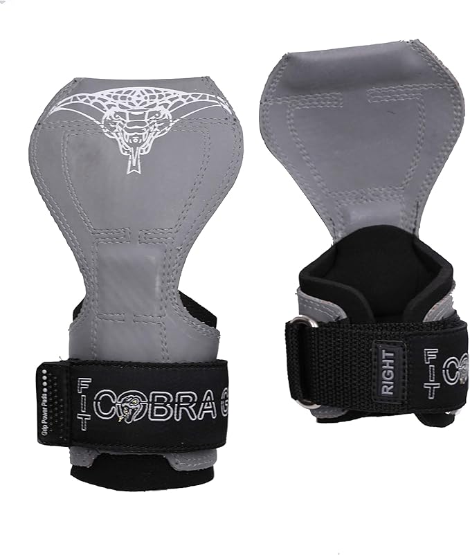 Cobra Grips PRO Weight Lifting Gloves Heavy Duty Straps Alternative Power Lifting Hooks for Deadlifts Adjustable Neoprene Padded Wrist Support Bodybuilding
