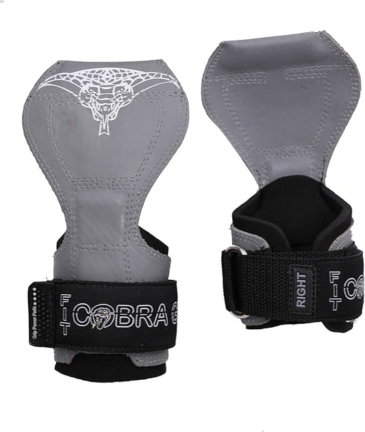 Cobra Grips PRO Weight Lifting Gloves Heavy Duty Straps Alternative Power Lifting Hooks for Deadlifts Adjustable Neoprene Padded Wrist Support Bodybuilding