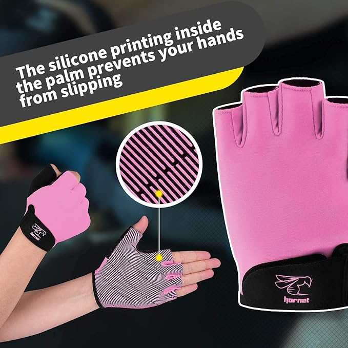 Hornet Watersports Light Pink Rowing Gloves for Women Ideal for Indoor Rowing, Sculling, Kayak, SUP, Outrigger Canoe, Dragon Boat and Other Watersports