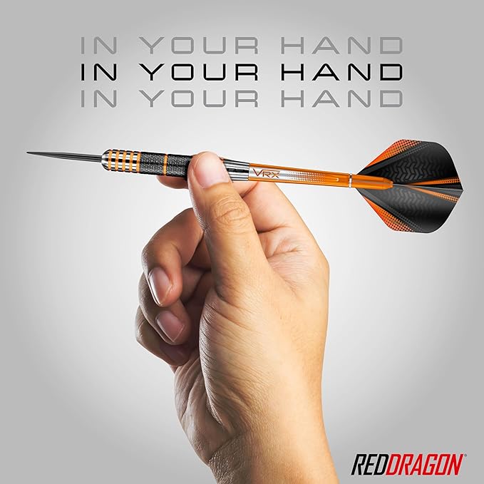 RED DRAGON Amberjack Series Darts Set with Flights and Shafts (Stems)