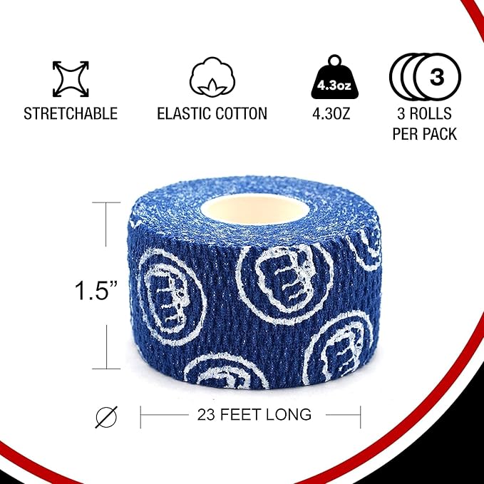 WOD Nation Flexible Hook-Grip Athletic Tape – Easy-Tear, Sweat-Proof Thumb & Finger Strips for Weightlifting