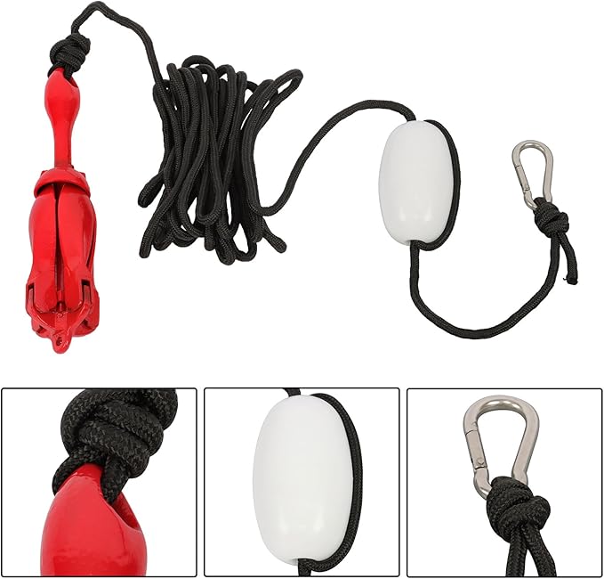 3.3 lb Folding Grapnel Anchor for Small Boats Kayaks Canoe Paddle Boards