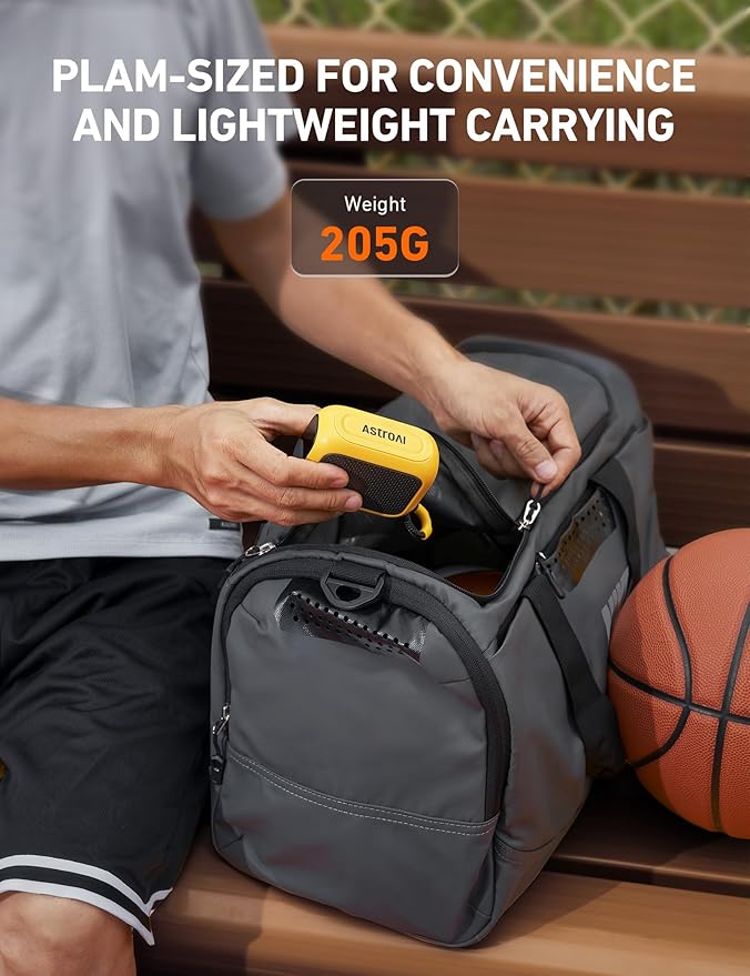 AstroAI Portable Electric Ball Pump - Ultra Fast Inflation, with Digital LCD Display, Preset Pressure with Ball Needle for Basketball, Soccer, and Sports Balls