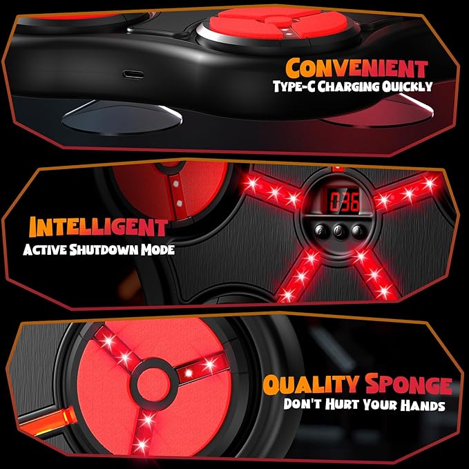 Cool Boxing Machine Toys for Kids Aged 3-12, Wall-Mounted Smart Bluetooth Punching Bag, Boxing Training Equipment with Boxing Glove, Birthday Gifts for 3 4 5 6 7 8 9 10 11 12 Year Old Boys