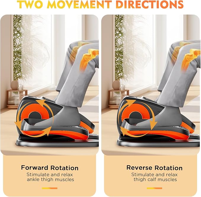 Under Desk Elliptical Machine, Electric Ellipse Leg Exerciser As Seen On TV with 12 Speed for Seniors,Portable Foot Leg Exerciser, Mini Seated Pedal Exerciser for Home Office