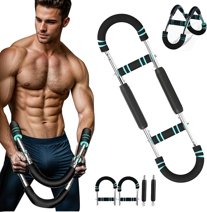 Twister Arm Trainer, Adjustable Chest Workout Equipment，（30-120lbs） for Men & Women,Portable Home Gym Strength Trainer，Muscle Builder & Strength Training for Arms, Chest