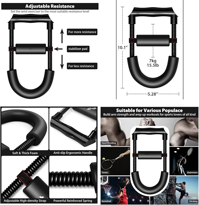 Ab Roller Wheel, Abdominal Wheel for Abdominal Exercise Machine, Arespark Home Gym Equipment for Core Workout, No Noise Ab Roller Exercise Equipment with Knee Mat and Foam Handle