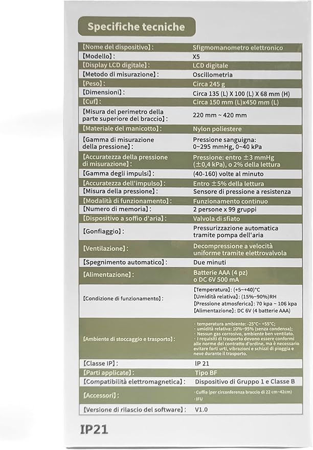 Blood Pressure Monitor,AILE Blood Pressure Machine Upper Arm Large Cuff(8.7"-16.5" Adjustable),Automatic high Blood Pressure Cuff for Home use (Black)