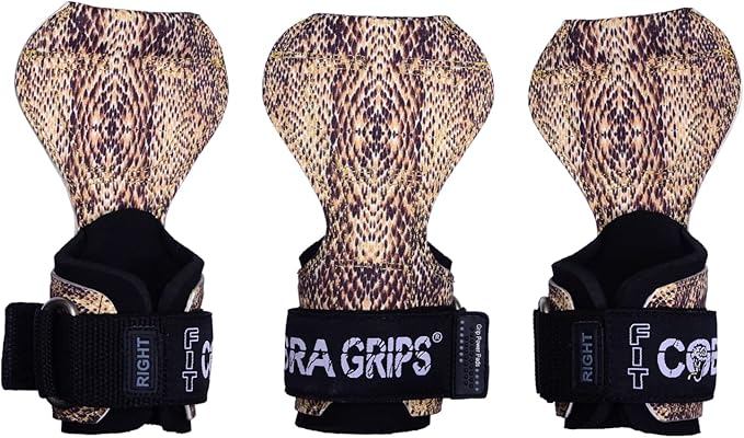 Cobra Grips PRO Weight Lifting Gloves Heavy Duty Straps Alternative Power Lifting Hooks for Deadlifts Adjustable Neoprene Padded Wrist Support Bodybuilding