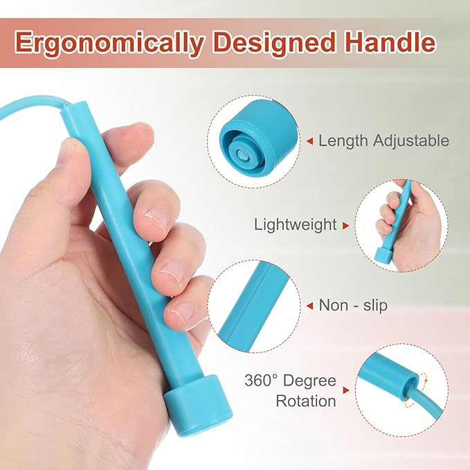 PATIKIL Jump Rope PVC, Adjustable Speed Skipping Rope Tangle-Free Exercise Equipment for Workout Women Men Outdoor Training Home Fitness