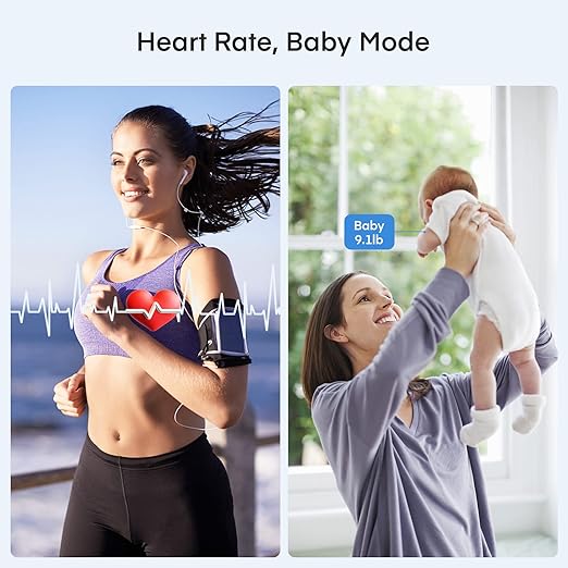 EEBBL Smart Scale for Body Weight, Digital Bathroom Scale BMI Weighing Bluetooth Body Fat Scale, Body Composition Monitor Health Analyzer with Smartphone App, Buletooth 5.0 400 lbs - Black