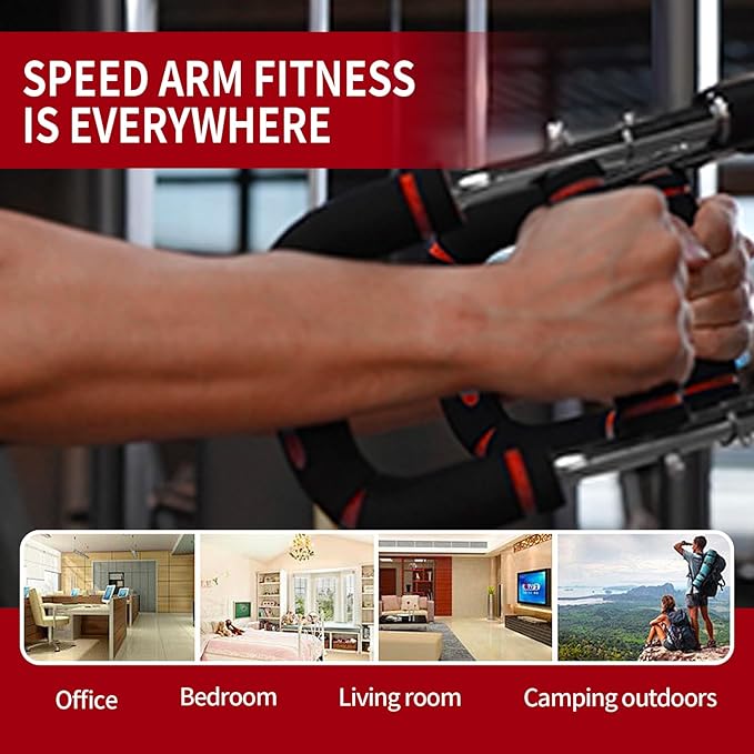 Twister Arm Trainer,Adjustable 66-110lbs Chest Workout Equipment for Men & Women,Ergonomic Home Gym Strength Trainer with Anti-Slip Handles & Carry Bag