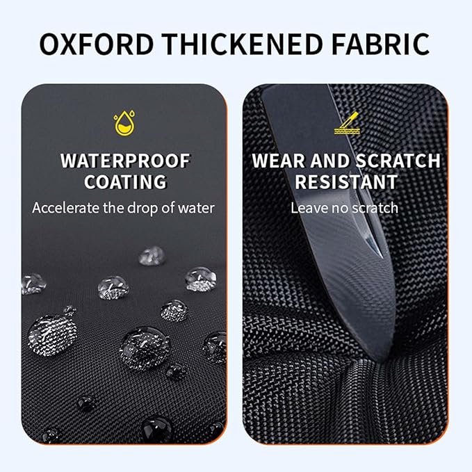 Bike Cover Waterproof Outdoor 420D Heavy Duty Ripstop XL Fits 1 or 2 Bikes with Lock Holes and Buckles Wind and Snowproof for All Season Use on Mountain Road Electric Bicycles