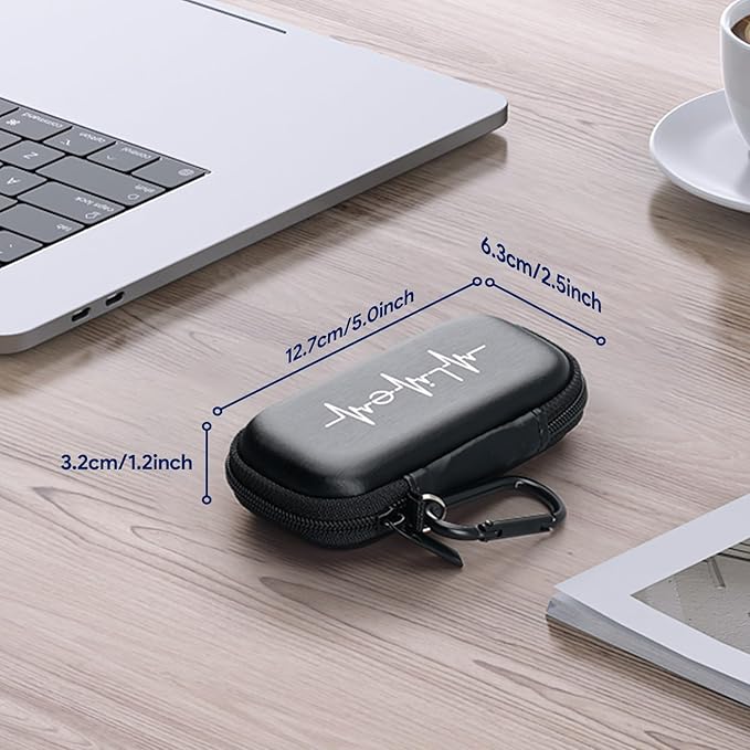 Case for AliveCor kardia Mobile Heart Monitor EKG/Wireless 6-Lead EKG, Travel Case Protective Cover Storage Bag