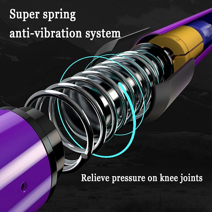 Aihoye Trekking Poles Shock Absorbing Adjustable Hiking or Walking Sticks for Hiking Collapsible Strong, 2-pc Pack Lightweight Walking Pole, All Terrain Accessories and Carry Bag