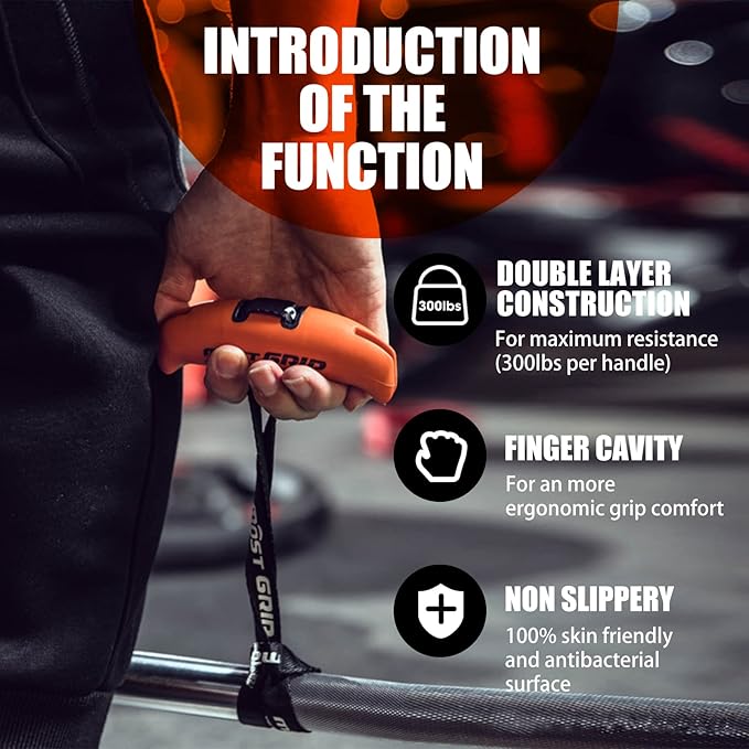 MOST Neutral Grip Pull Up Handles for Home Gym Workout, Ergonomic Pull Up Grips with Non-Slip for T-bar Row