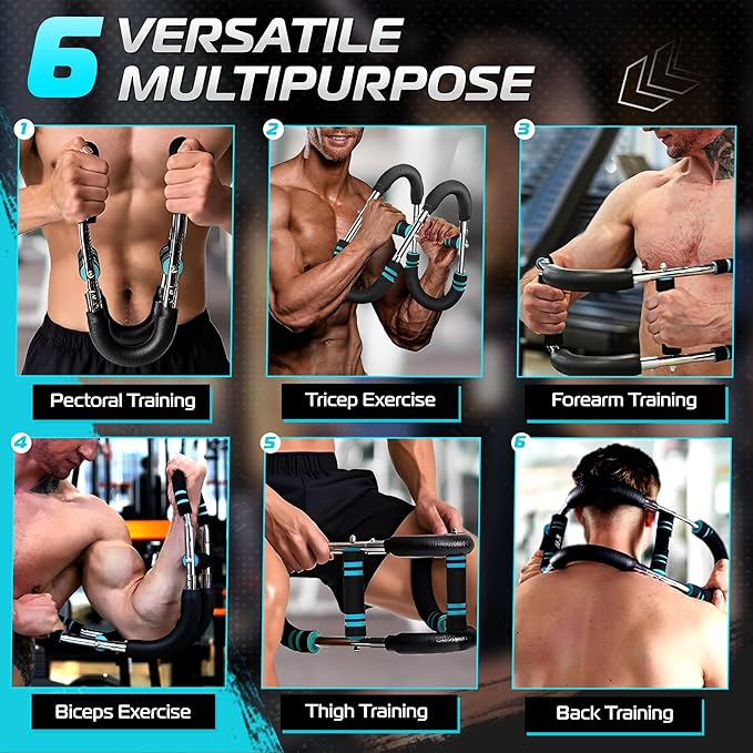 Twister arm Trainer, 40-100 lb Adjustable Resistance,Chest and Upper Body Exercise Equipment,arm trainer for men &women,chest trainer for men,chest press machine,chest clip muscle, chest workout