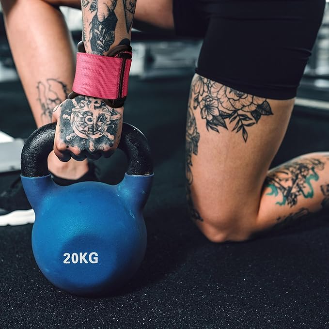 Premium Weight Lifting Hooks (Pair) - Heavy Duty Hand Grip and Wrist Straps Support - 9 mm Neoprene Padded for Deadlifts, Pull Ups, and Shrugs - Durable Workout Accessories for Men and Women