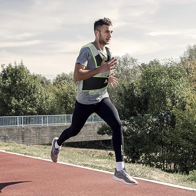 Adjustable Weighted Vest Women Men with Reflective Design 10lbs,20lbs Workout Vest for Strength Training, Walking, Jogging, Weightlifting, Running Men Women