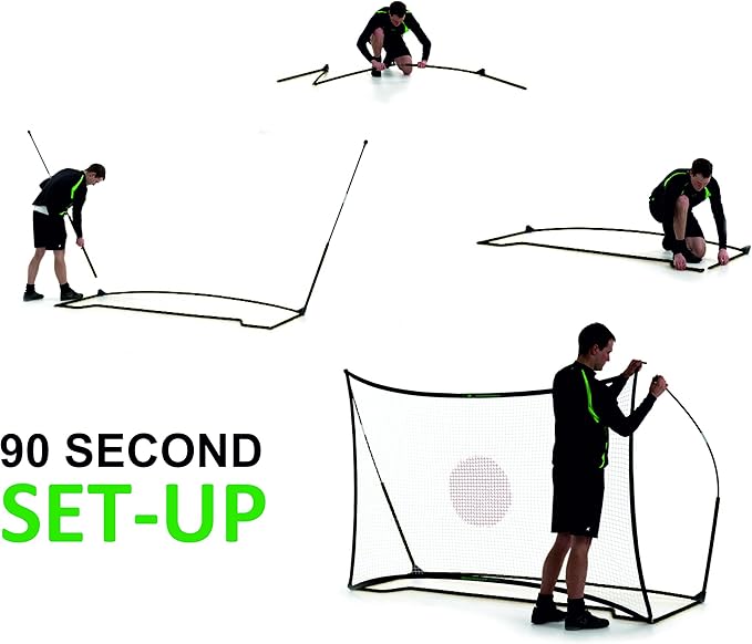QUICKPLAY Spot Target Soccer Rebounder | Weather-Resistant Rebound Net with Carry Bag | Great for Passing, Receiving, and Trapping Practice | Ideal for Team or Solo Training